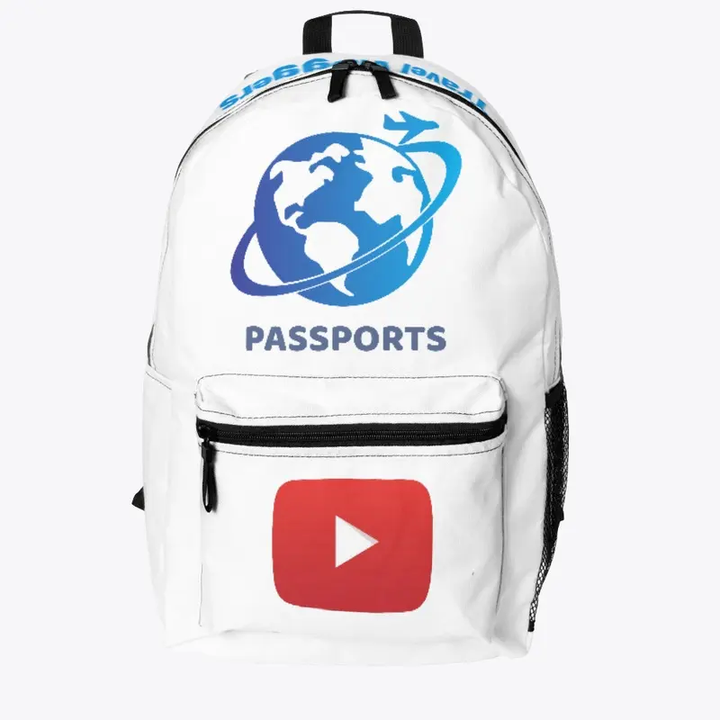 Passports Travel Vloggers Back Pack